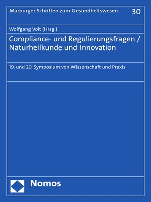 cover image of Compliance- und Regulierungsfragen / Naturheilkunde und Innovation